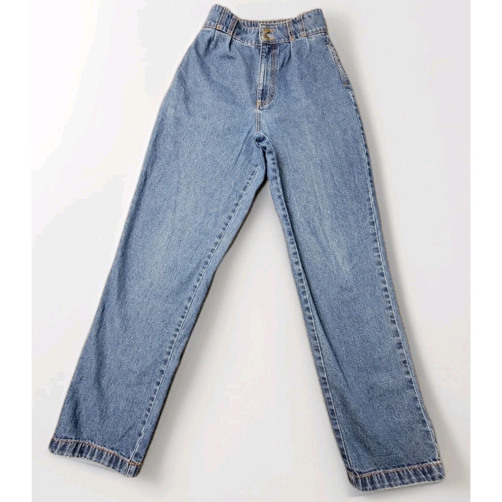 Lucy & Yak Women's Jeans High Rise Straight‎ Leg Denim W26 L30 Blue